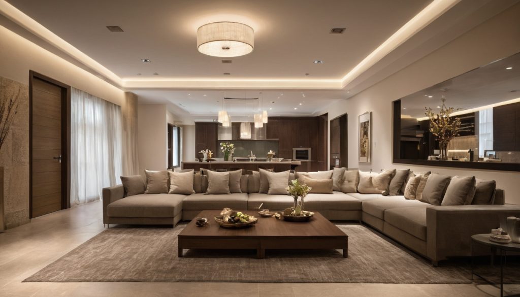 Luxury interior image showing Family Privacy and Guest Flow in Riyadh Villa Interior Design Briefs